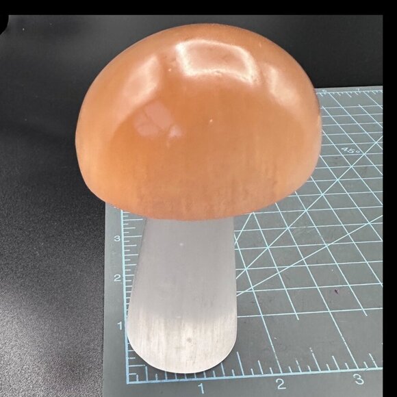 Selenite Crystal Mushroom Light Handcrafted Lamp Healing Glow Organic Home Décor - Picture 8 of 16